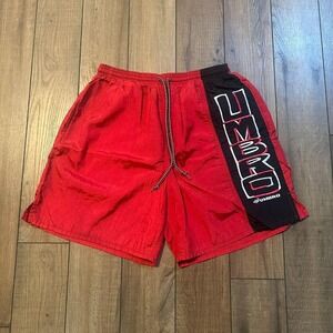 Vintage Umbro Swim Trunks Men's Size Large Red Spell Out‎